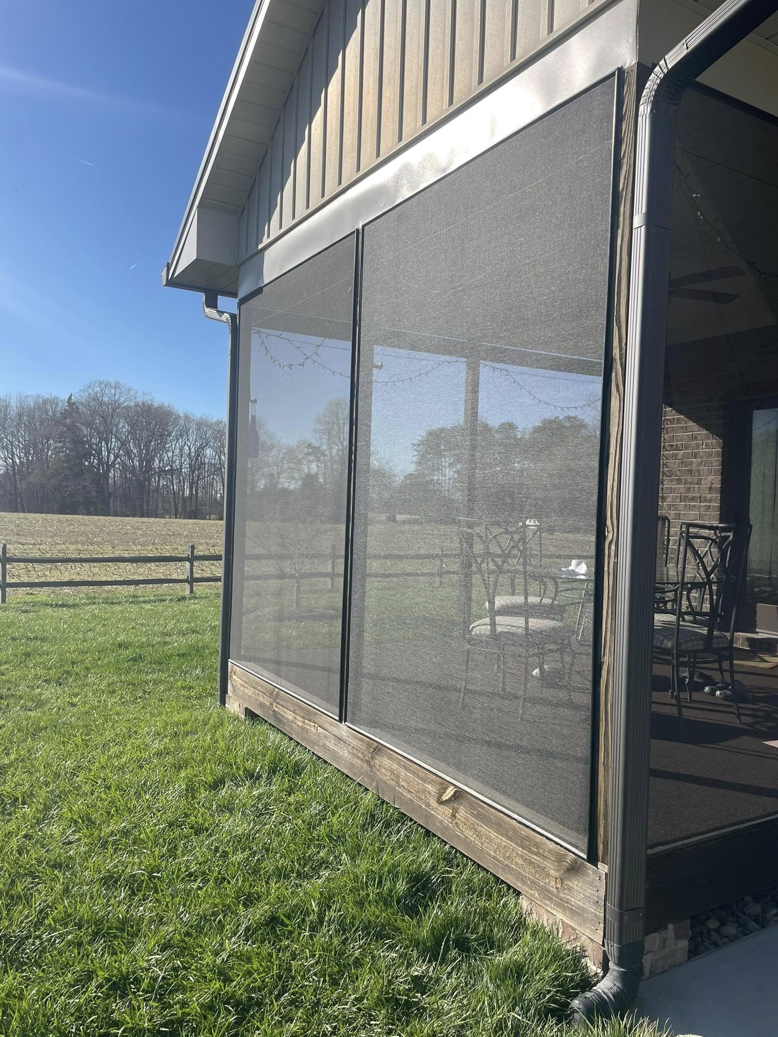 Screening and Screen Replacement: Installed screens